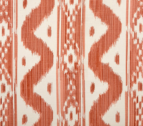 China Seas Fabric: Bali Hai - Custom Light Salmon on Tinted Belgian Linen / Cotton
