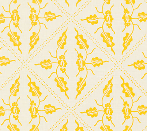 China Seas Fabric: Malay Diamond Grande - Custom Taxicab on Tinted Belgian Linen / Cotton