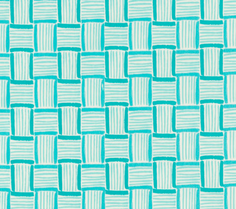 China Seas Fabric: Key West - Custom Multi Turquoise / Aqua on White Suncloth