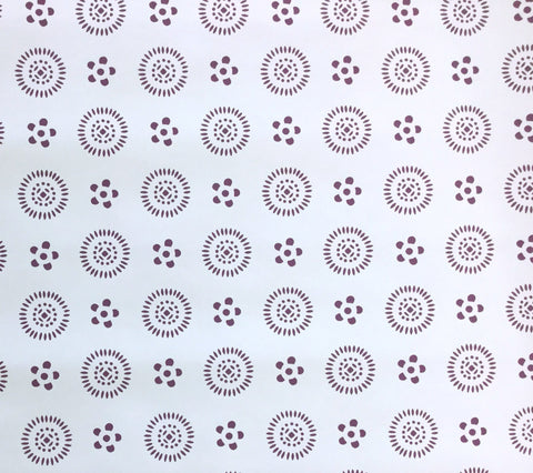 China Seas Wallpaper: Cecil - Custom Dark Purple on White Paper
