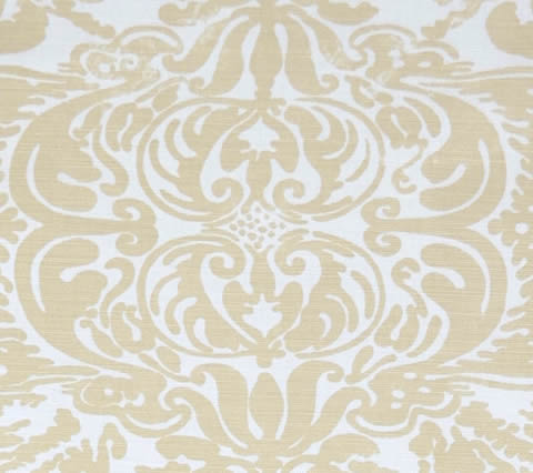 China Seas Fabric: San Marco - Custom Greige on Tinted Belgian Linen / Cotton