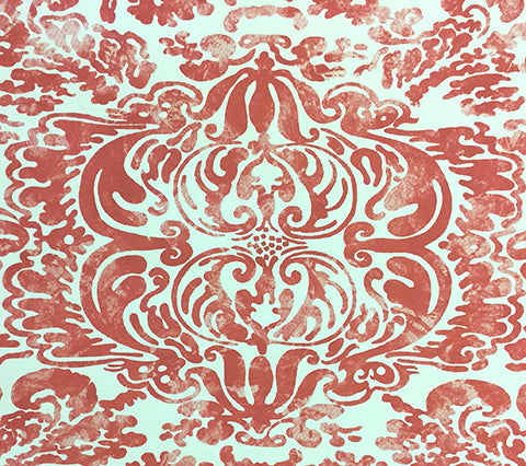 China Seas Wallpaper: San Marco - Custom Wildflower on Off White Paper (5 YARD MINIMUM)