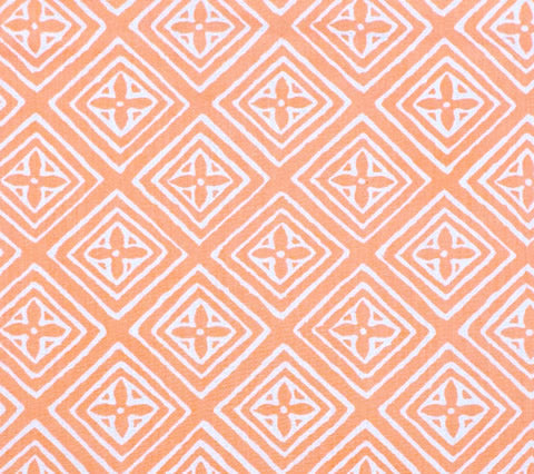 China Seas Fabric: Fiorentina - Custom Pale Terracotta on Cream Suncloth