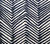 Alan Campbell Fabric: Zig Zag - Custom Navy on White Belgian Linen / Cotton