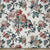Quadrille Fabric: Hampton Peony - Multi color on Ecru 100% Cotton Glazed Chintz