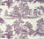 Quadrille Fabric: Les Enfants Engraving - Custom Lilac on Tinted Belgian Linen / Cotton