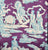 Quadrille Fabric: Independence Toile -  Custom Turquoise / Purple on Tinted 100% Linen