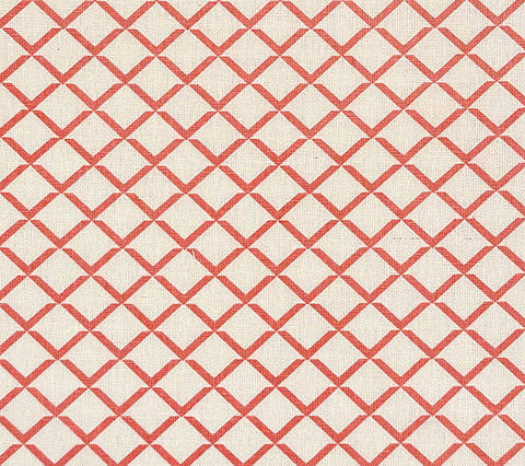 Quadrille Fabric: Terrace - Custom Pink on White 100% Linen