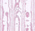 Quadrille Wallpaper: Melanie II - Custom Multi Pinks on White Paper (FIVE YARD MINIMUM)