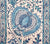 Quadrille Wallpaper: Palampore Wallpaper - Custom Blues on Almost White Paper (FIVE YARD MINIMUM)