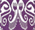 Quadrille Fabric: Nomad - Custom Dark Lilac on White Belgian Linen / Cotton