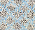 China Seas Fabric: Trilby - Custom New Blue / Brown on Cream Suncloth (OUTDOOR)