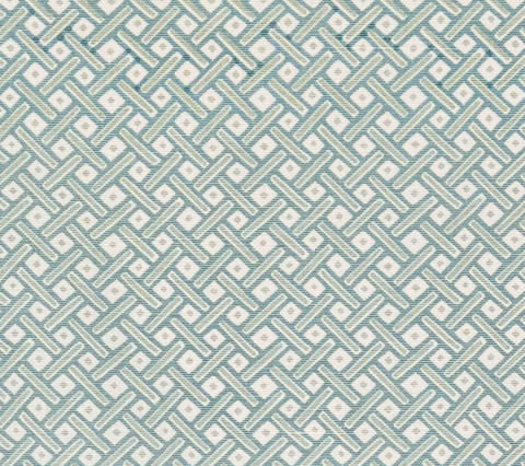 Quadrille Fabric: Litchfield - Custom Pale Aqua / Blue on White Belgian Linen / Cotton