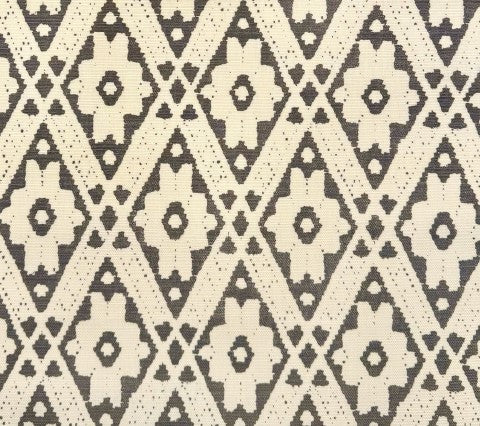 Quadrille Fabric: Viennese - Custom Gray on Tinted Belgian Linen / Cotton