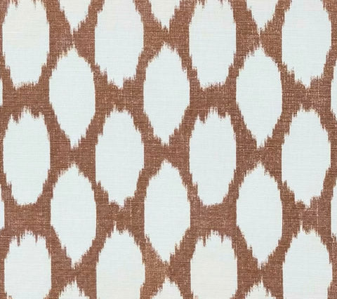 Quadrille Fabric: Adras Reverse - Custom Camel on Tinted Belgian Linen / Cotton