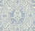 Quadrille Wallpaper: Veneto - Custom Windsor Blue on Almost on White Paper (FIVE YARD MINIMUM)