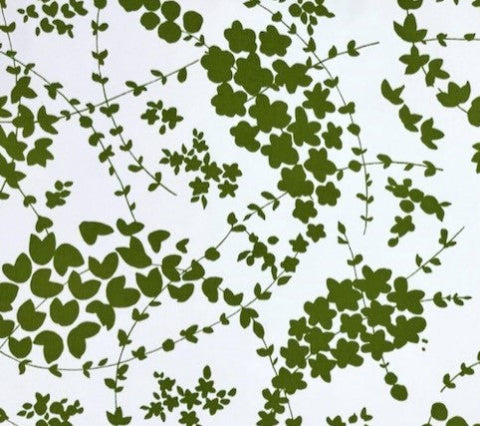 China Seas Fabric: Lysette - Custom Green on White Suncloth (OUTDOOR)