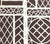 China Seas Wallpaper: Trellis Background - Custom Brown on Almost White Paper