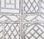 China Seas Fabric: Trellis Outline - Custom Brown on Light Tinted Belgian Linen / Cotton