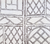 China Seas Fabric: Trellis Outline - Custom Brown on Light Tinted Belgian Linen / Cotton