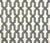China Seas Fabric: Gorrivan Fretwork - Custom Black / Silver on White Belgian Linen / Cotton