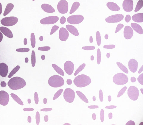 China Seas Wallpaper: Wildflowers - Custom Raspberry Ice on White Paper (5 yard minimum)
