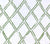 China Seas Fabric: Lyford Diamond Bamboo - Custom Jungle Green on White Belgian Linen/Cotton