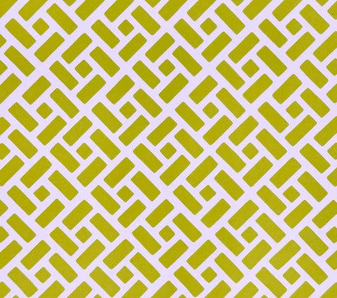 China Seas Wallpaper: Edo II - Custom Lime on White Paper