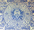 Quadrille Prints: Veneto - Custom Denim Blue on White Belgian Linen / Cotton