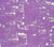 China Seas Fabric: New Shadows - Custom Purple on White Belgian Linen / Cotton