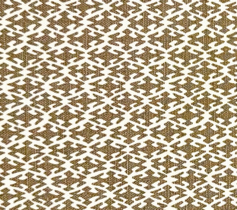 China Seas Fabric: Izmir - Custom Khaki on Tinted Belgian Linen / Cotton