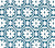 China Seas Wallpaper: Ceylon Batik - Custom Georgian Bay Blue on White Paper