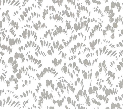 China Seas Wallpaper: Passy II - Custom Pale Warm Gray on White Paper (FIVE YARD MINIMUM)