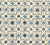 China Seas Fabric: Barbados Batik - Custom Windsor Blue / Brown on Cream Suncloth (OUTDOOR)
