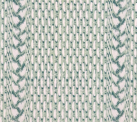 China Seas Wallpaper: Newport Rattan - Custom Blues on White Paper (FIVE YARD MINIMUM)