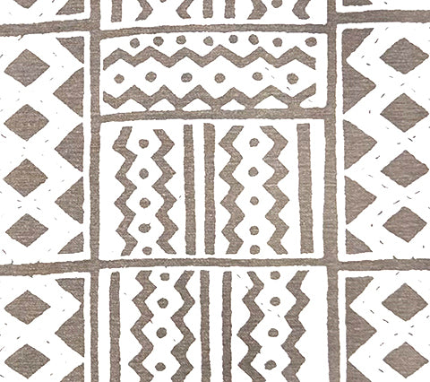 Alan Campbell Fabric: Tie Dye - Custom Soft Gray on White Belgian Linen / Cotton