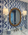 China Seas Wallpaper: Bali Hai - Custom Multi Blues on Almost White Paper (FIVE YARD MINIMUM)