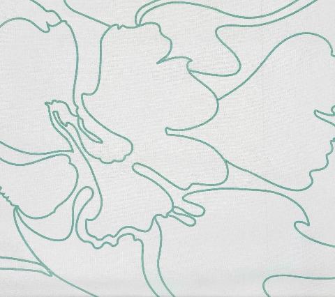 Cloth & Paper Fabric - Custom Aqua on 100% Linen