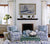 China Seas Fabric: Seya - Custom Blue / Sky on White 100% Linen