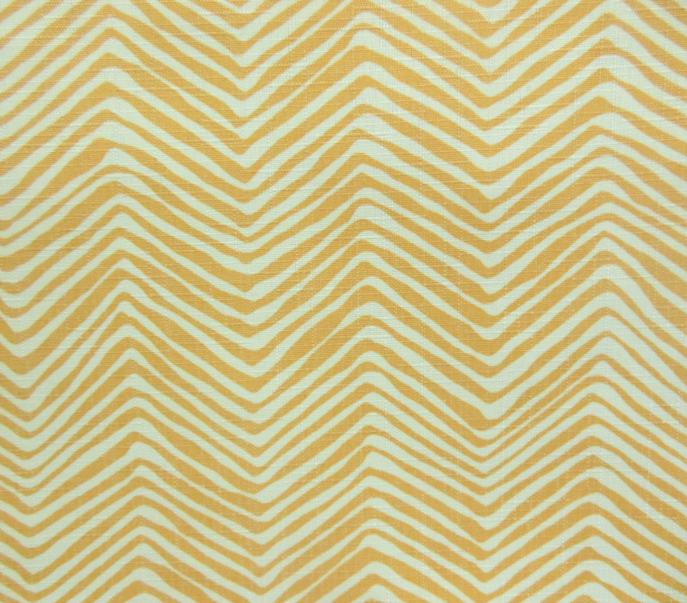 Alan Campbell Fabric Petite Zig Zag Custom Inca Gold on Tinted Flame Resistant Commercial Quality Trevira