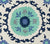 Quadrille Fabric: Suzani - Custom Royal / French / Zibby Blue / Aqua on White Belgian Linen / Cotton