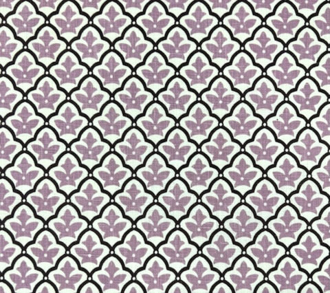 China Seas Fabric: Cumberland - Custom Purple / Lilac on Tinted 100% Linen