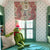 China Seas Wallpaper: Bali II - Custom Blue Dragon on White Paper (FIVE YARD MINIMUM)