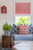 China Seas Fabric: Sigourney Small Scale Reverse - Custom Turquoise on White Belgian Linen / Cotton