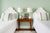 Alan Campbell Wallpaper: Mojave - Custom Mint Chip / Spruce Green on White Paper (FIVE YARD MINIMUM)