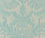 Quadrille Fabric: Sevilla Damask - Custom Turquoise on Tinted Belgian Linen / Cotton