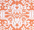 China Seas Fabric: Island Ikat - Custom Salmon on White Suncloth (OUTDOOR)