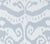 Quadrille Wallpaper: Malaya - Custom Grey Owl on White Paper (5 yard minimum)