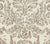 Quadrille Fabric: Sevilla Damask Large Scale - Custom Brown on Tinted 100% Linen