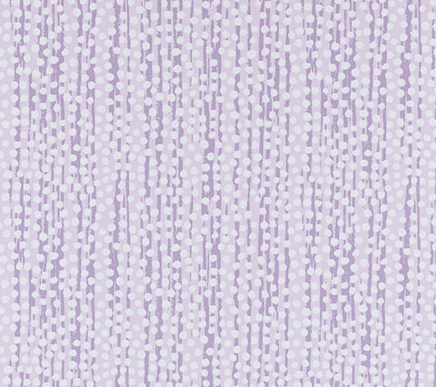 Alan Campbell Wallpaper: Mojave - Custom Lavenders on White Patent Vinyl (5 YARD MINIMUM)